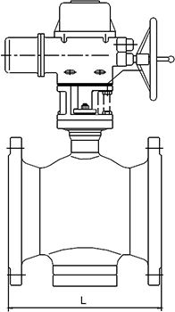 電動(dòng)偏心半球閥結(jié)構(gòu)圖